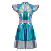 Chilren Alien Dress Cosplay Costume Halloween Carnival Suit